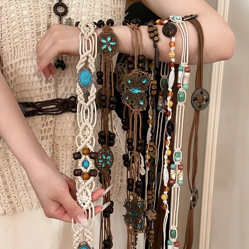 Ethnic Fashion Accessories - 2026 Acrylic Geometric Round Rice Bead