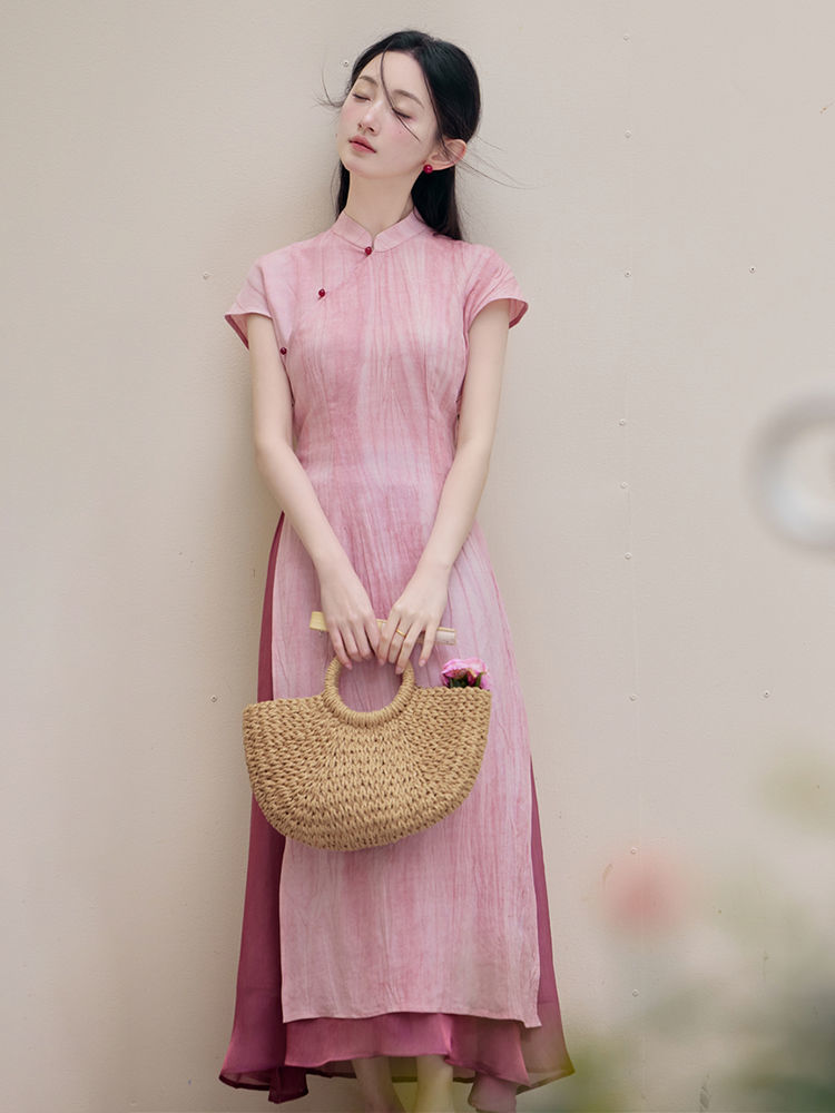 Spring summer vietnam aodai ch - Ao Dai Vietnam Dress บทวิจารณ์และราคา