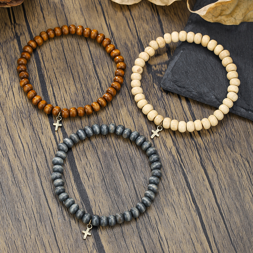 Wood Beaded Bracelet for Men,  - Fashion Ethnic Wear For Men บทวิจารณ์และราคา