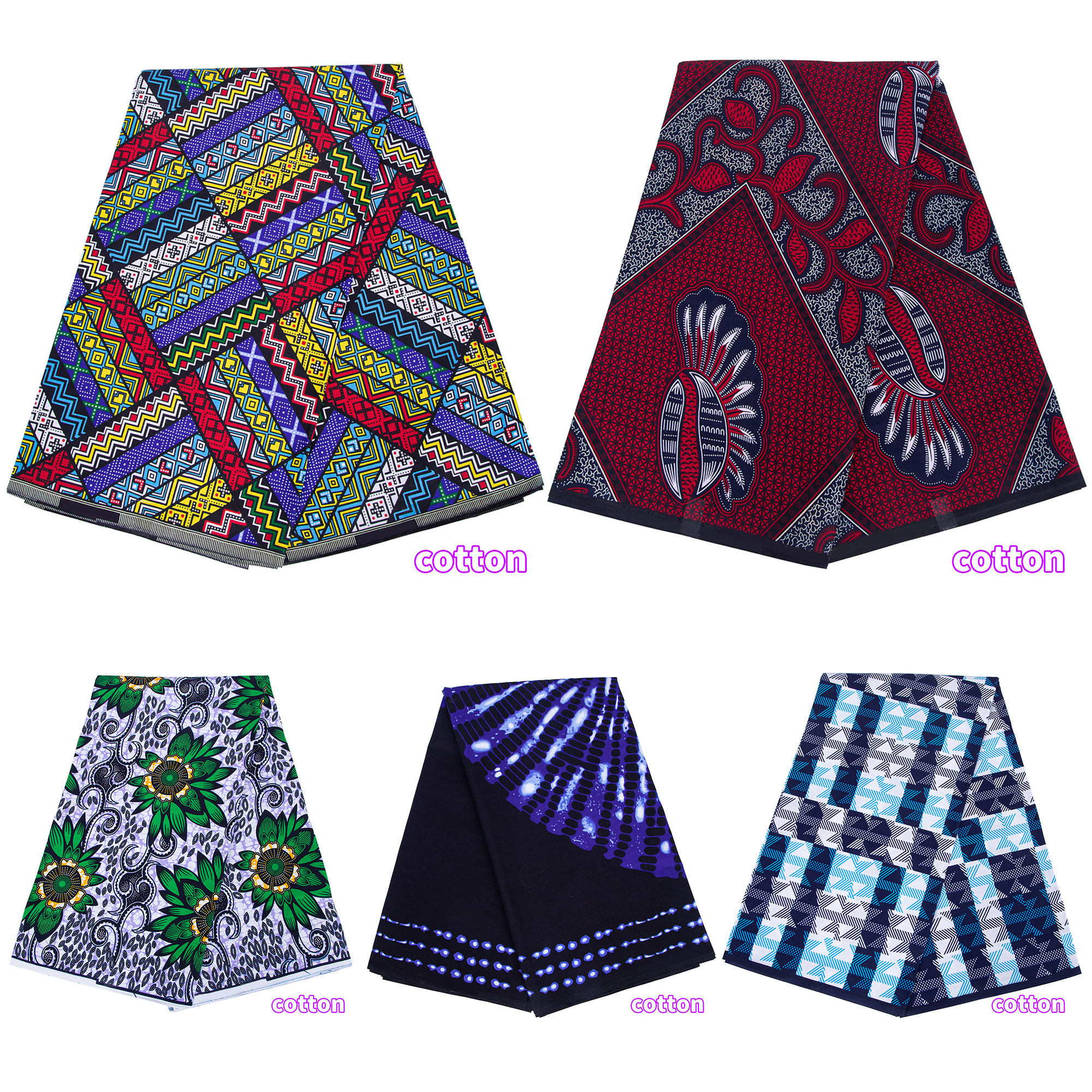 African Fabric Cotton Kente Cl - African Ankara Print บทวิจารณ์และราคา