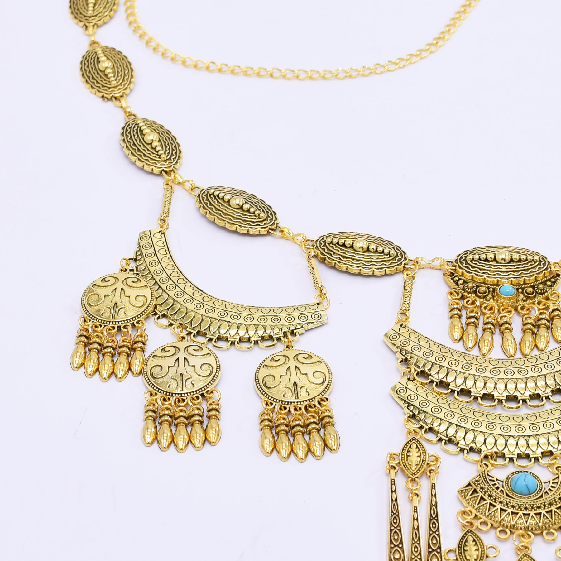 Kazakh-style antique golden al - Ethnic Fashion Accessories บทวิจารณ์และราคา