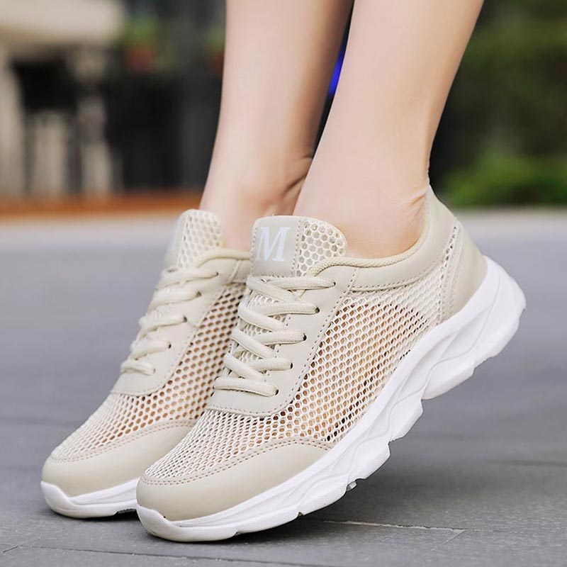Summer Breathable Sneakers Wom - Ethnic Fashion Imports บทวิจารณ์และราคา