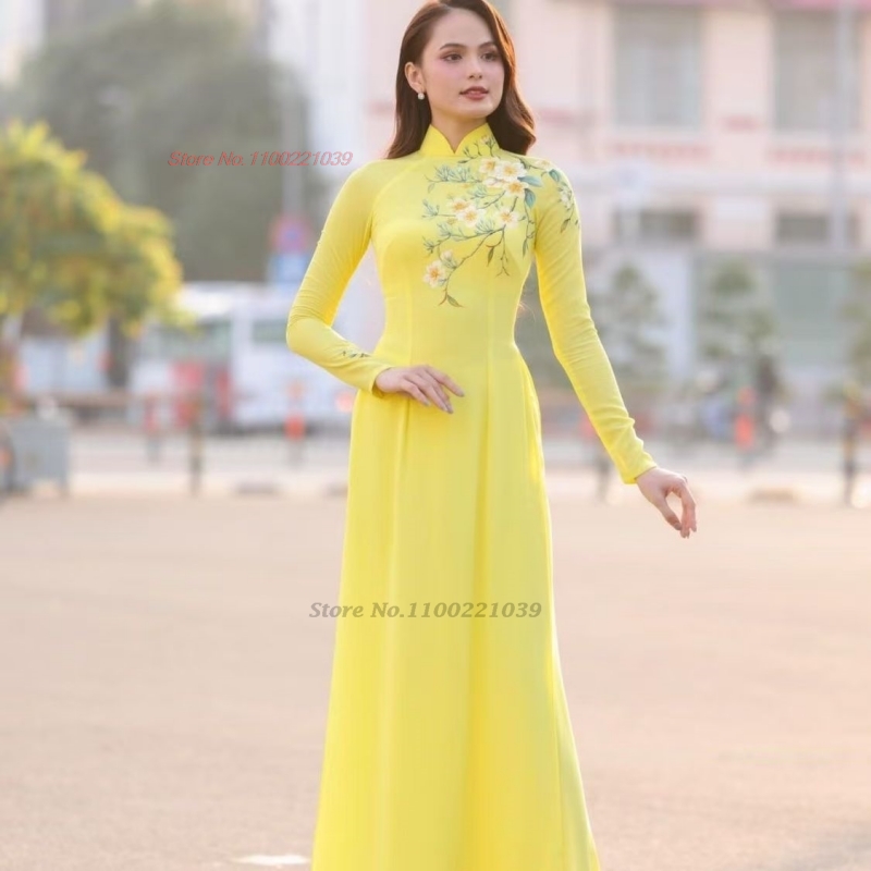 2026 traditional ao dai impro - Ao Dai Vietnam Dress บทวิจารณ์และราคา