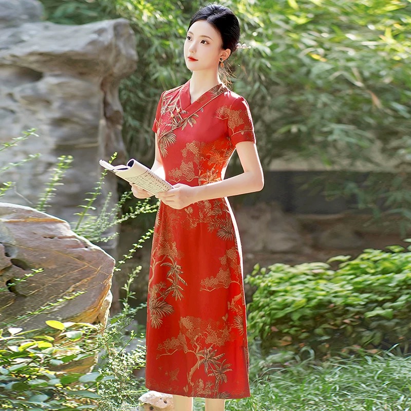 Vietnam Aodai Cheongsam Vintag - Ao Dai Vietnam Dress บทวิจารณ์และราคา