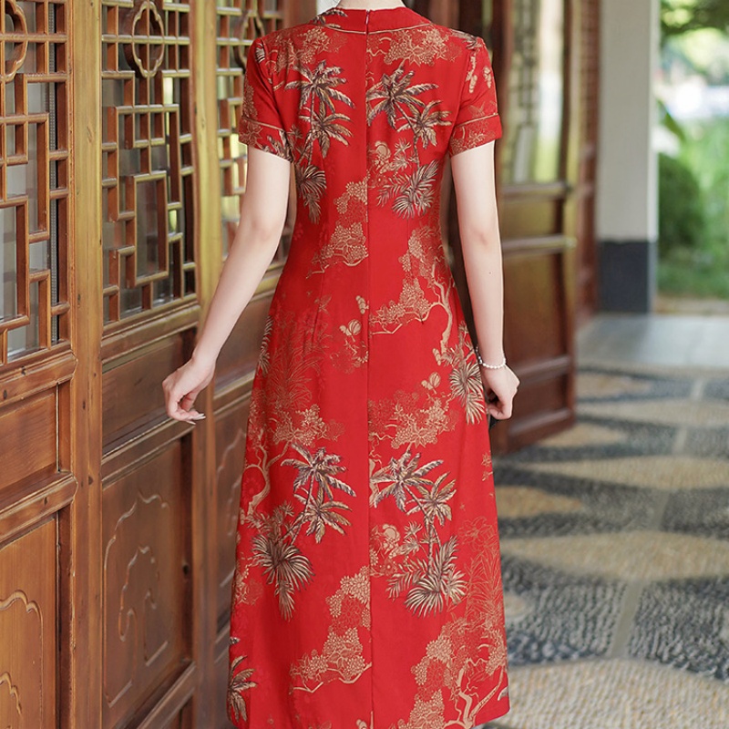 Vietnam Aodai Cheongsam Vintag - Ao Dai Vietnam Dress บทวิจารณ์และราคา