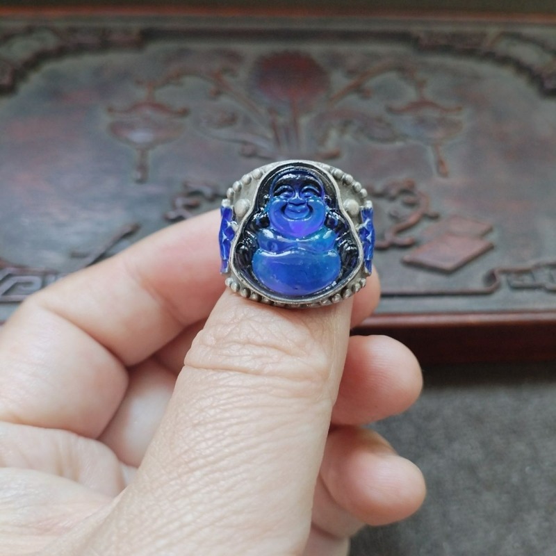 Vintage Import Buddha Ring Wit - Ethnic Fashion Imports บทวิจารณ์และราคา