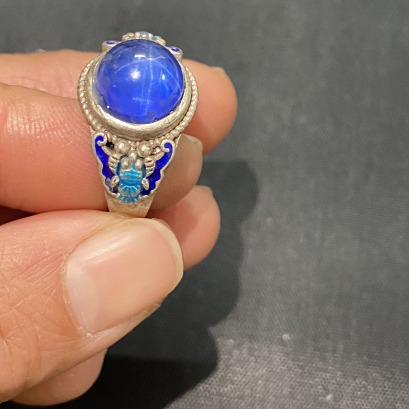 Ethnic Cloisonne Open Ring, Ex - Fashion Ethnic Wear For Men บทวิจารณ์และราคา
