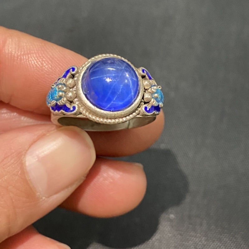 Ethnic Cloisonne Open Ring, Ex - Fashion Ethnic Wear For Men บทวิจารณ์และราคา