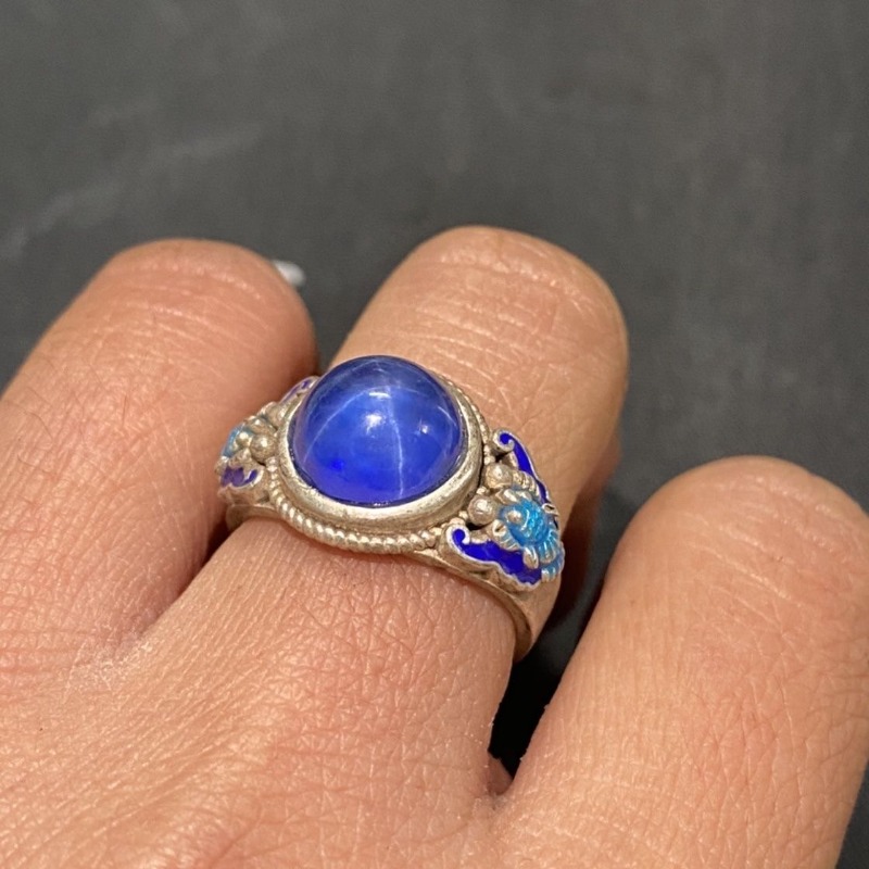 Ethnic Cloisonne Open Ring, Ex - Fashion Ethnic Wear For Men บทวิจารณ์และราคา