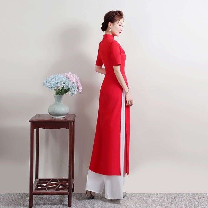 Summer Women Traditional Vietn - Ao Dai Vietnam Dress บทวิจารณ์และราคา