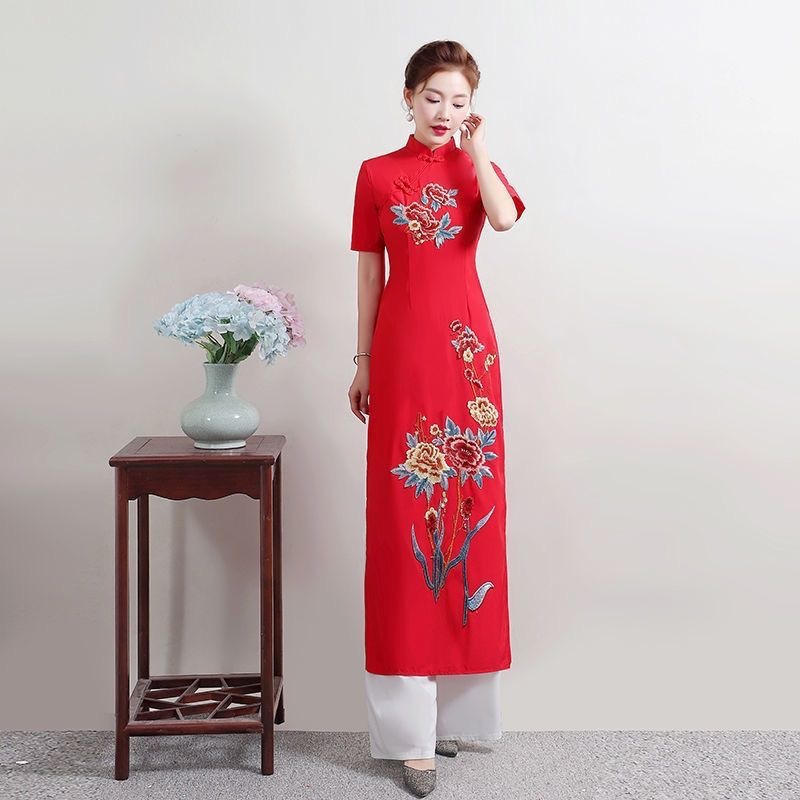 Summer Women Traditional Vietn - Ao Dai Vietnam Dress บทวิจารณ์และราคา