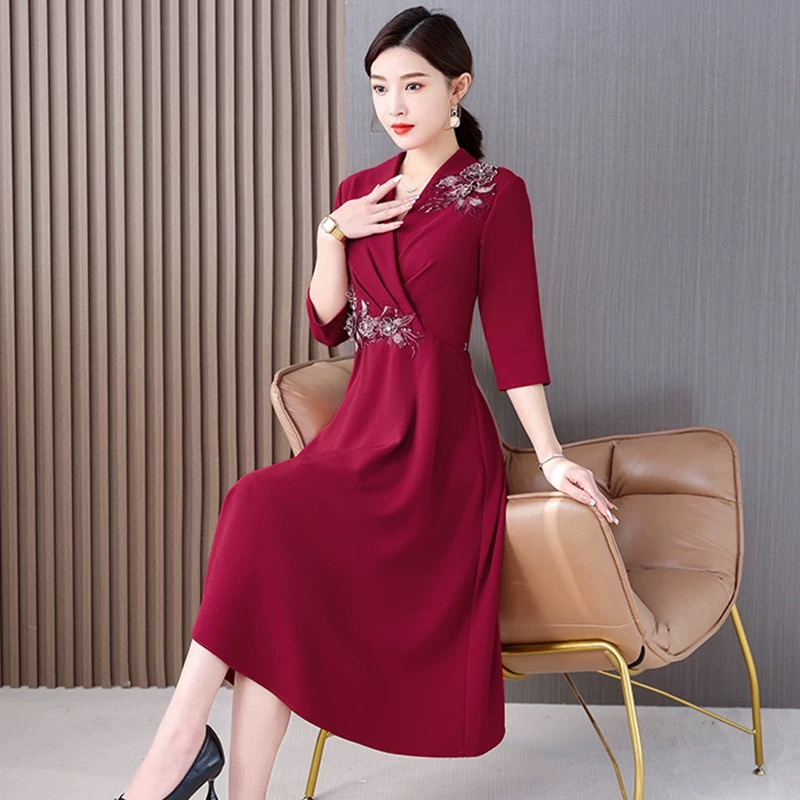 Women Aodai Vietnam Cheongsam  - Ao Dai Vietnam Dress บทวิจารณ์และราคา
