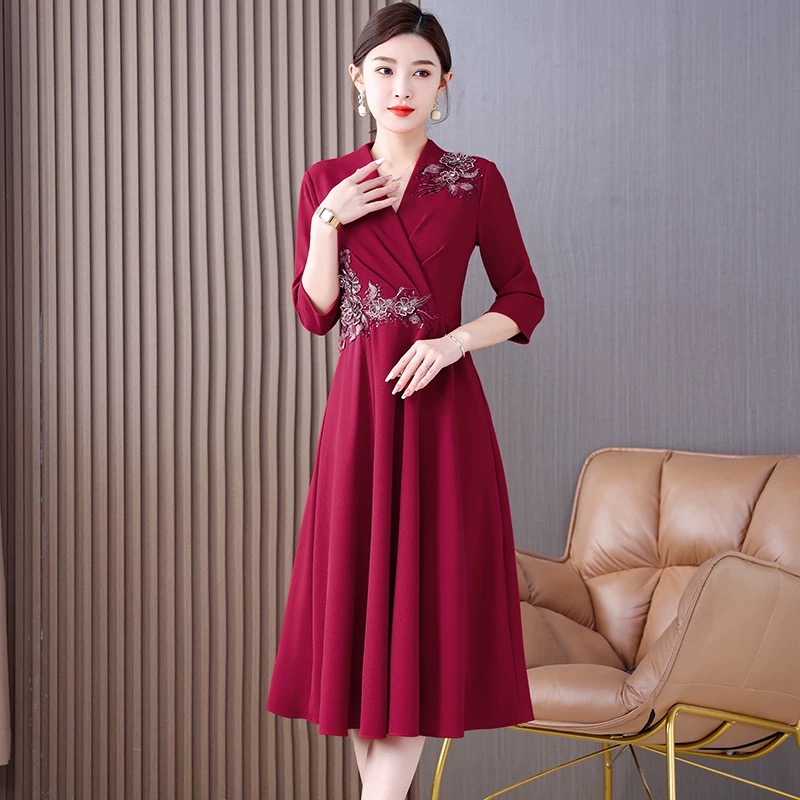 Women Aodai Vietnam Cheongsam  - Ao Dai Vietnam Dress บทวิจารณ์และราคา