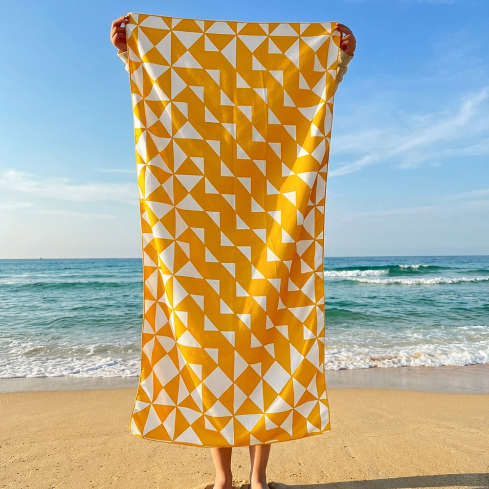 Orange Blue Ikat Print Beach T - Ikat Woven Fabric บทวิจารณ์และราคา