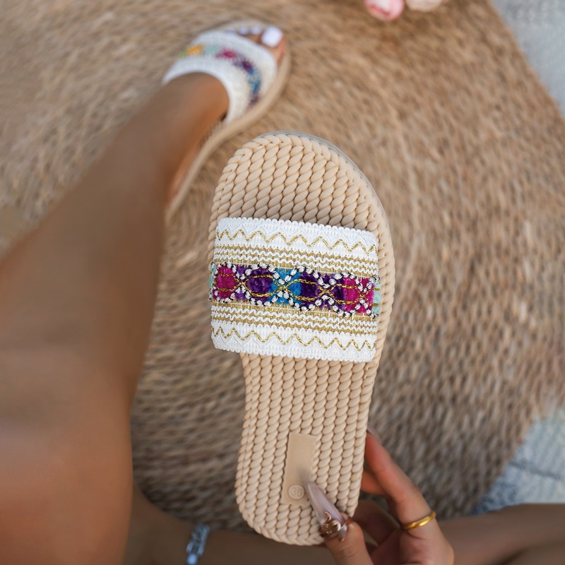 Women's Outdoor Flat Sandals D - Ethnic Fashion Designers บทวิจารณ์และราคา