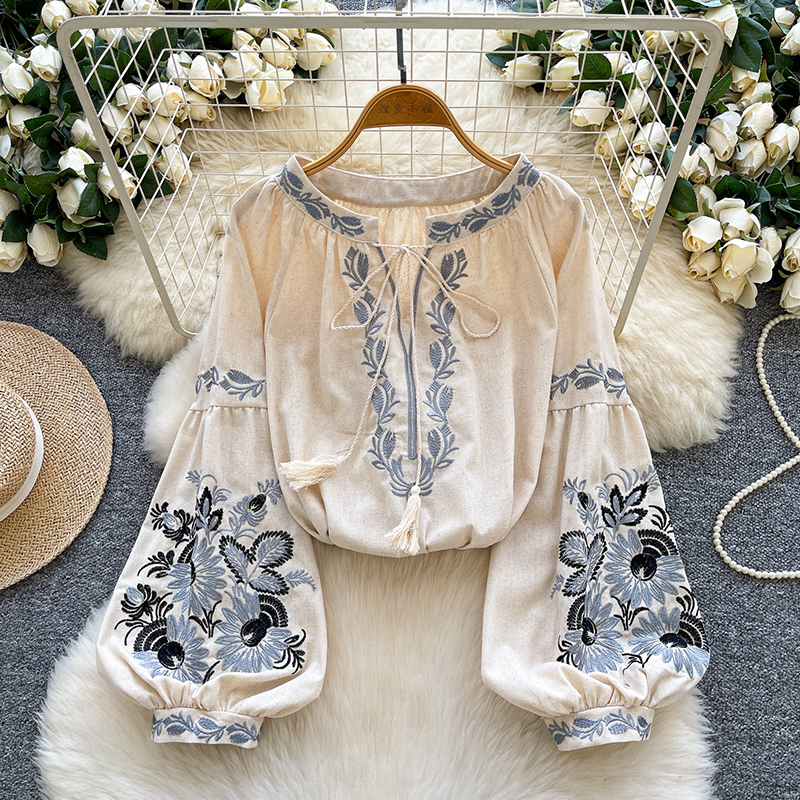 Artistic Retro Embroidery Ethn - Ethnic Fashion Clothing บทวิจารณ์และราคา