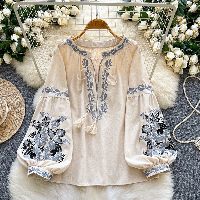 Artistic Retro Embroidery Ethn - Ethnic Fashion Clothing บทวิจารณ์และราคา