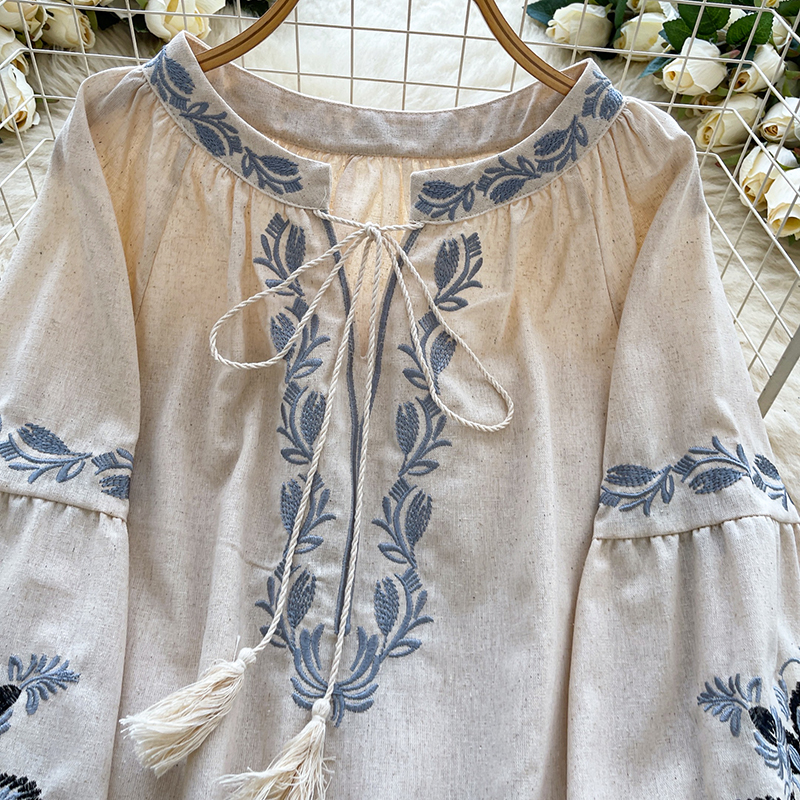 Artistic Retro Embroidery Ethn - Ethnic Fashion Clothing บทวิจารณ์และราคา