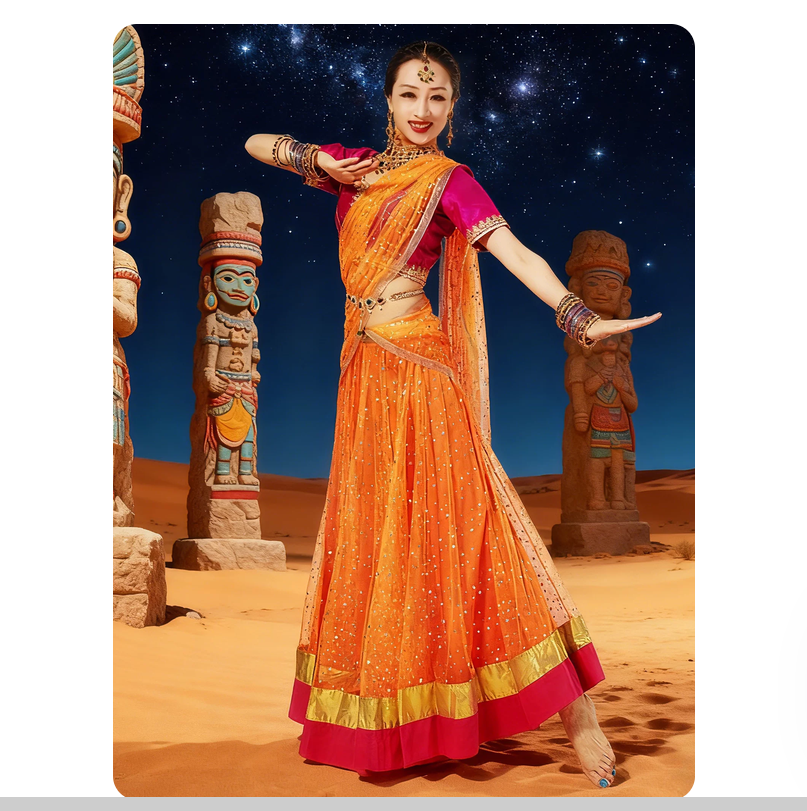 Indian dance dress performance - Salwar Kameez Set บทวิจารณ์และราคา