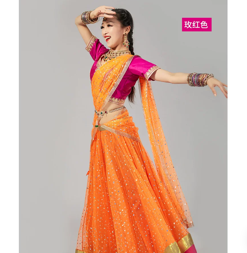 Indian dance dress performance - Salwar Kameez Set บทวิจารณ์และราคา