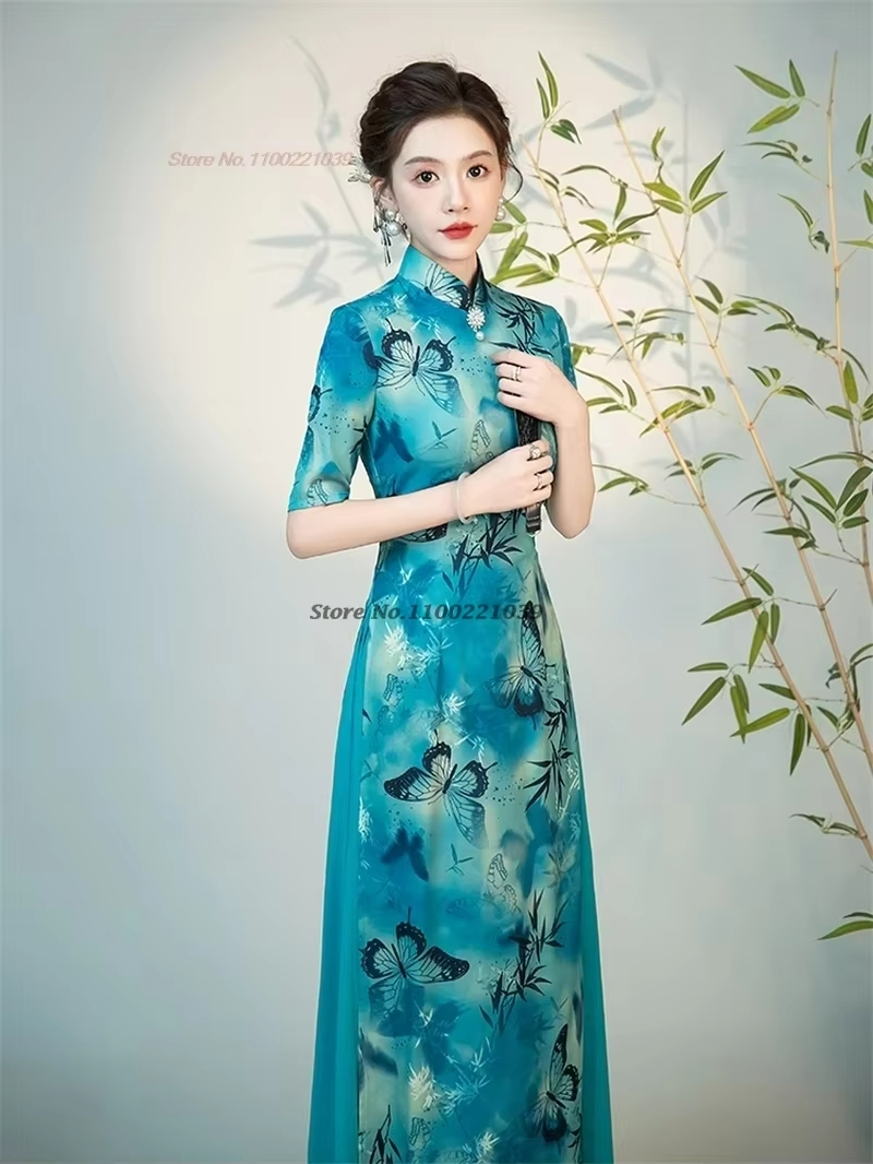 2026 chinese improved cheongsa - Ao Dai Vietnam Dress บทวิจารณ์และราคา