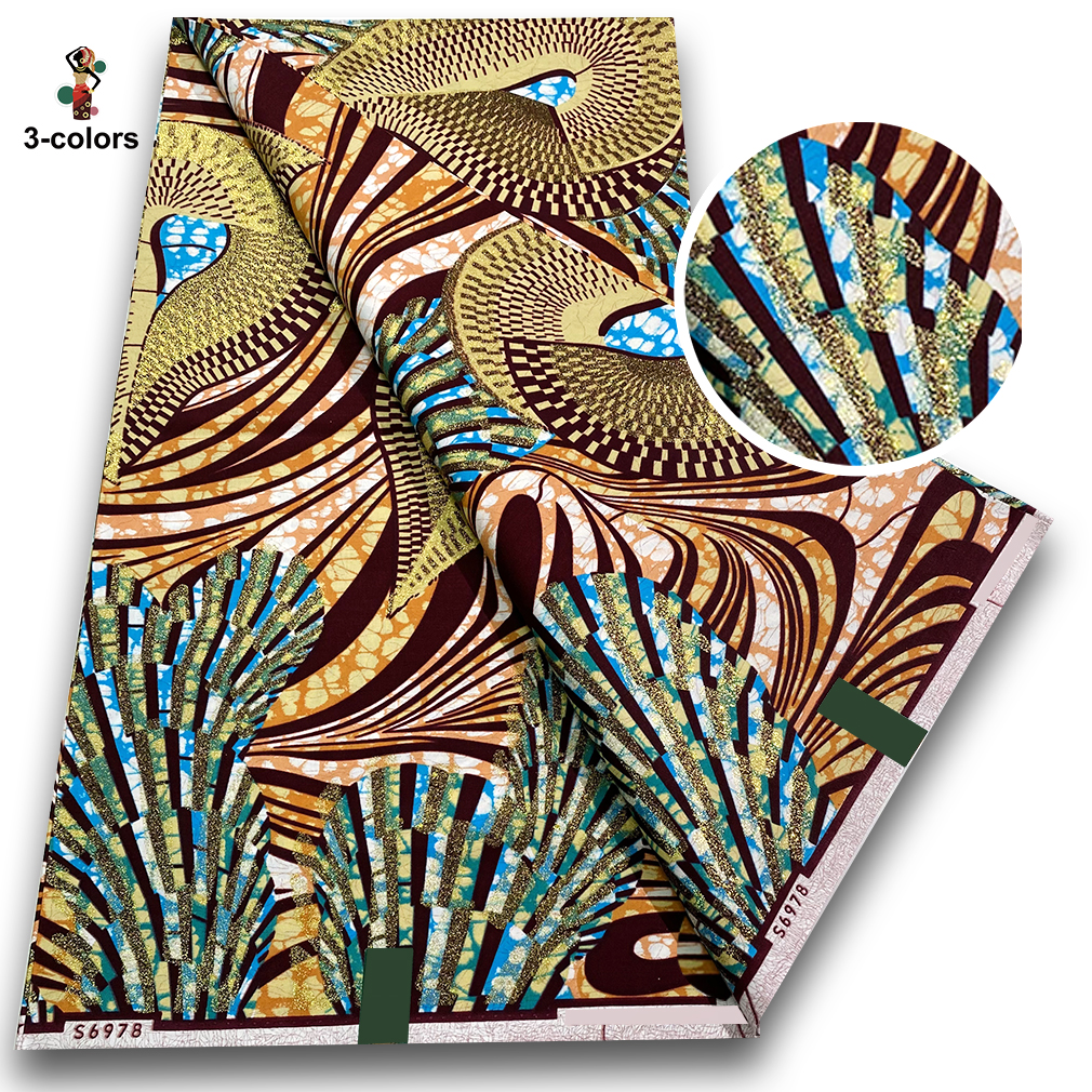 Soft Latest African Grand Gold - African Ankara Print บทวิจารณ์และราคา