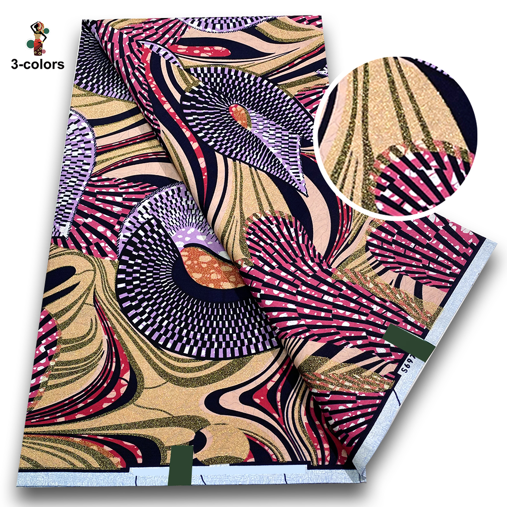 Soft Latest African Grand Gold - African Ankara Print บทวิจารณ์และราคา