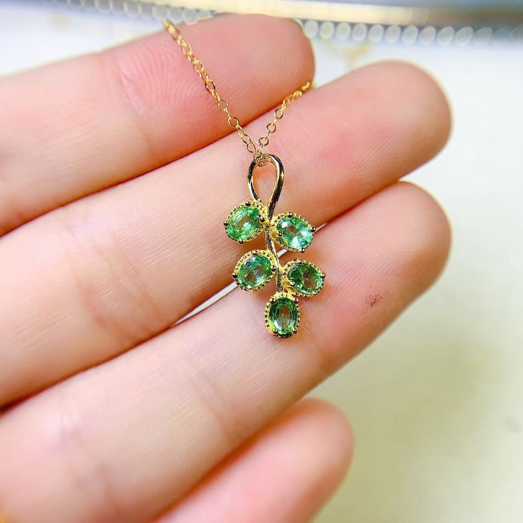 Opulent Genuine Emerald S925 S - Ethnic Fashion Designers บทวิจารณ์และราคา
