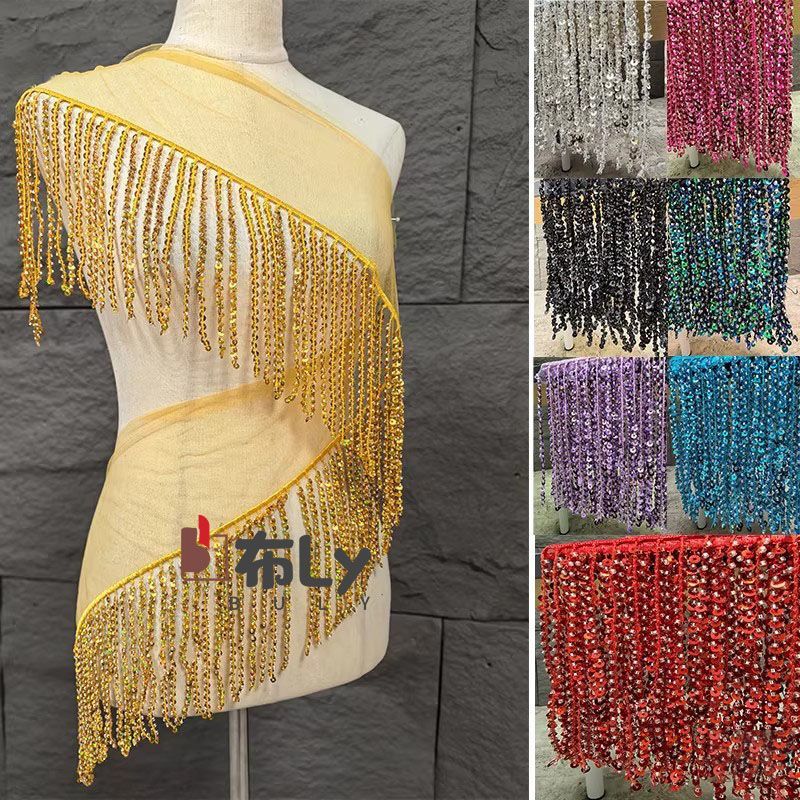 15cm Beaded Sequin Tassel Frin - Ethnic Fashion Designers บทวิจารณ์และราคา
