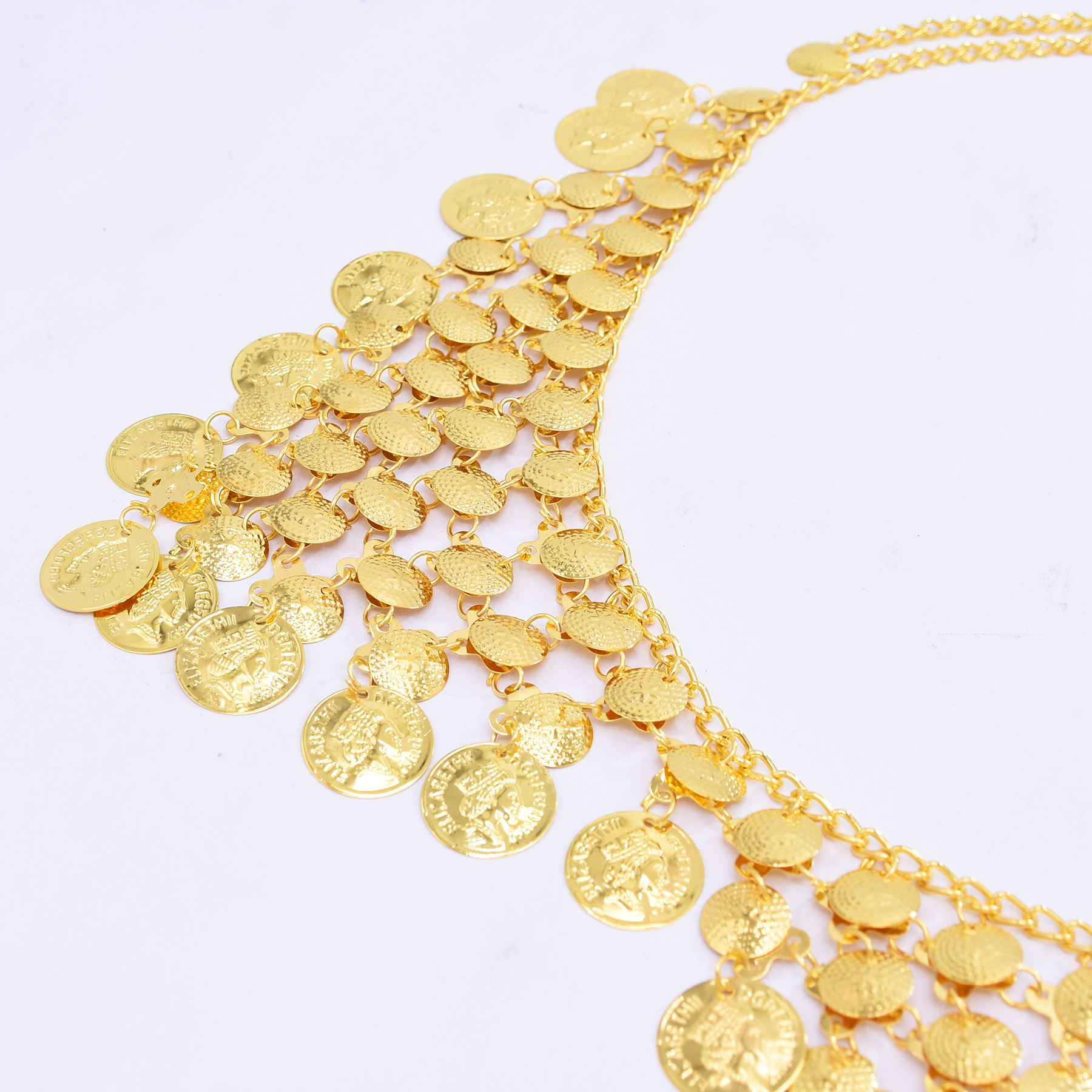 Trendy Luxury Gold Coin Pendan - Ethnic Fashion Accessories บทวิจารณ์และราคา