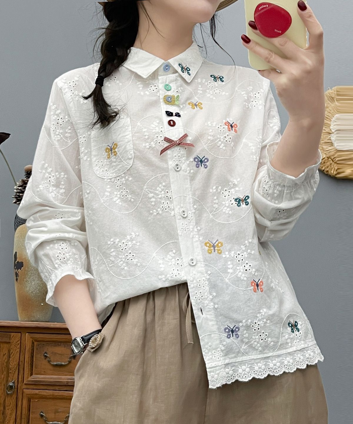 Women's Bohemian Blouse Ethnic - Ethnic Fashion Clothing บทวิจารณ์และราคา