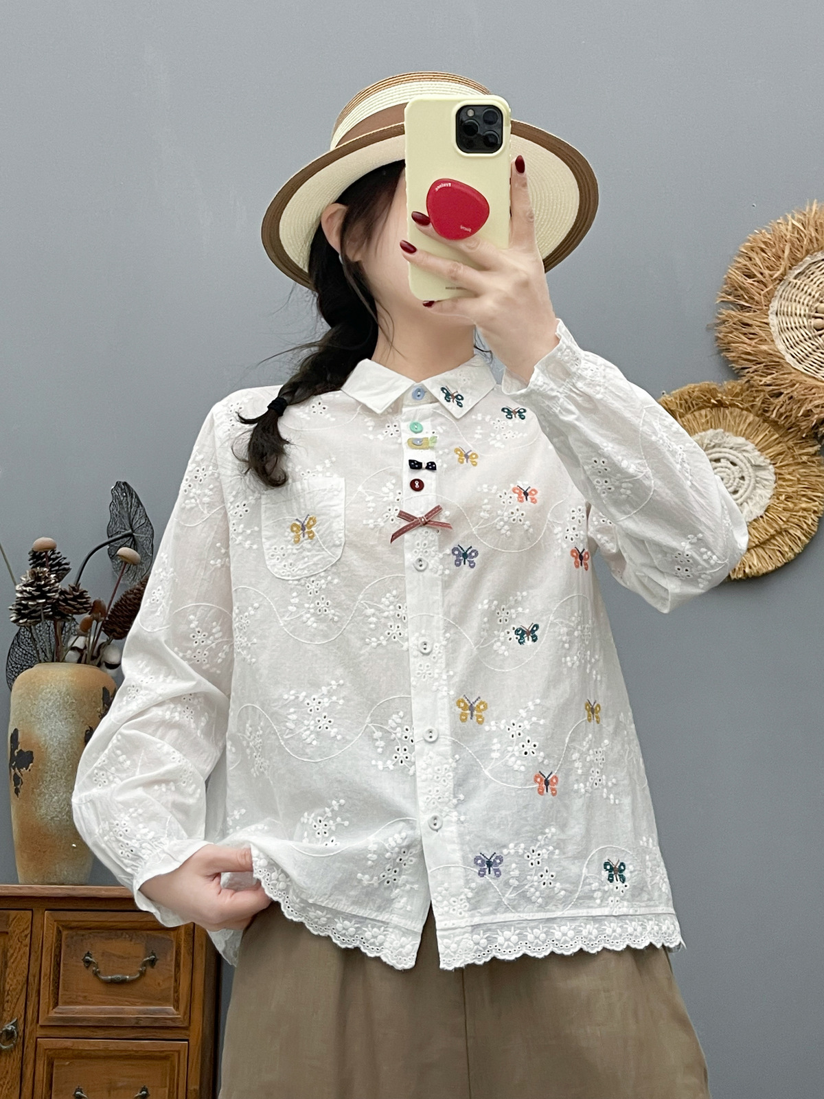 Women's Bohemian Blouse Ethnic - Ethnic Fashion Clothing บทวิจารณ์และราคา