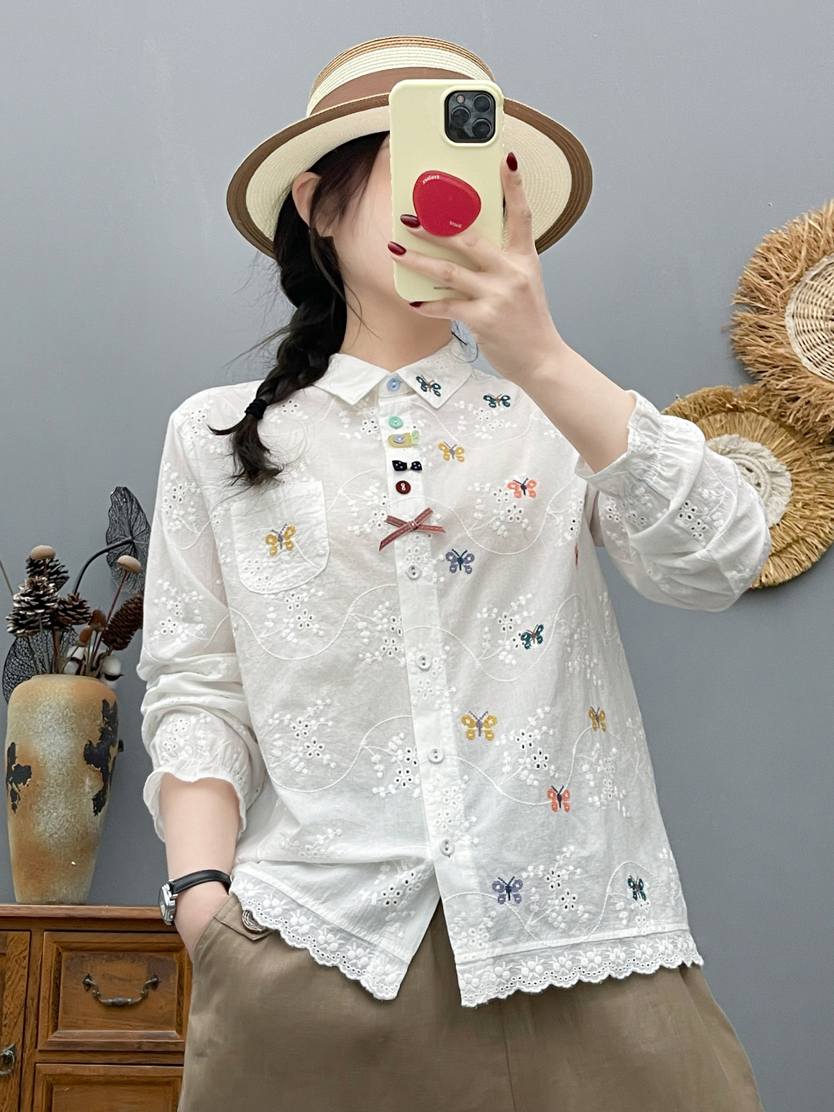 Women's Bohemian Blouse Ethnic - Ethnic Fashion Clothing บทวิจารณ์และราคา