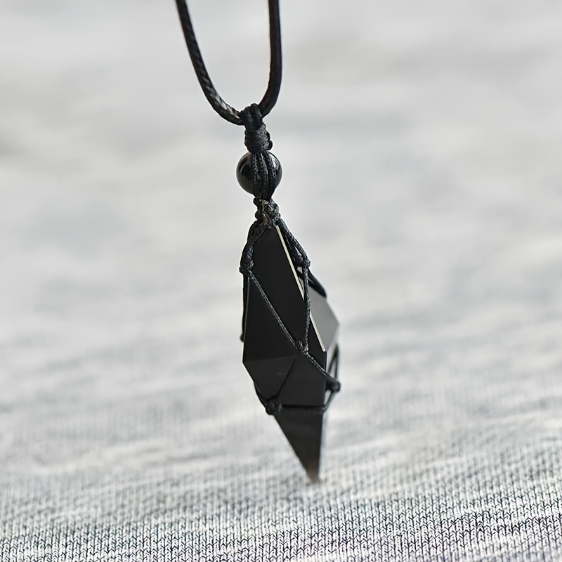 Black Obsidian Arrowhead Cryst - Fashion Ethnic Wear For Men บทวิจารณ์และราคา