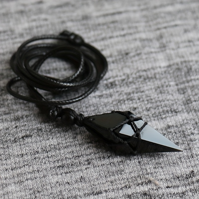 Black Obsidian Arrowhead Cryst - Fashion Ethnic Wear For Men บทวิจารณ์และราคา