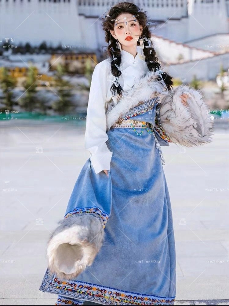 Tibetan Ethnic Women's  Robe F - Ethnic Clothing & Online Fashion Store Khaadi Pk บทวิจารณ์และราคา