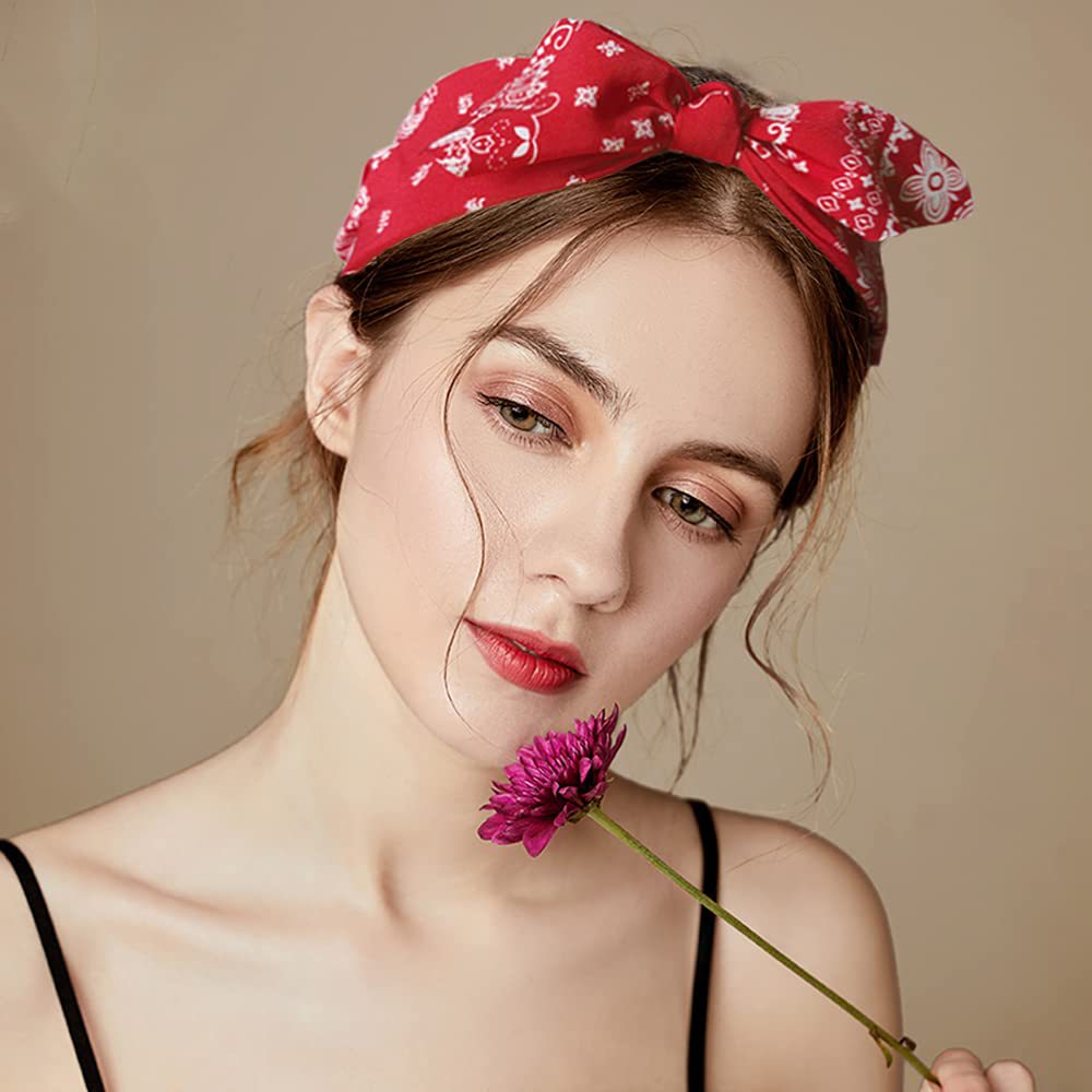 Fabric Paisley Print Wide Bowk - Ethnic Fashion Accessories บทวิจารณ์และราคา