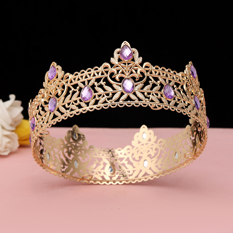 Round Wedding King Tiara Headp - Ethnic Fashion Imports บทวิจารณ์และราคา
