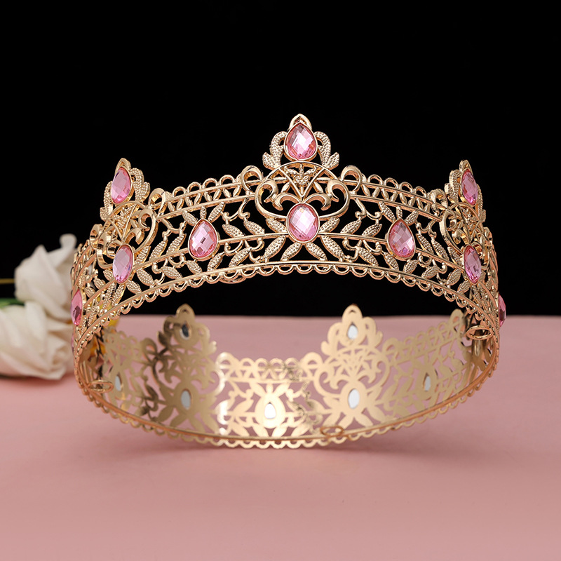 Round Wedding King Tiara Headp - Ethnic Fashion Imports บทวิจารณ์และราคา
