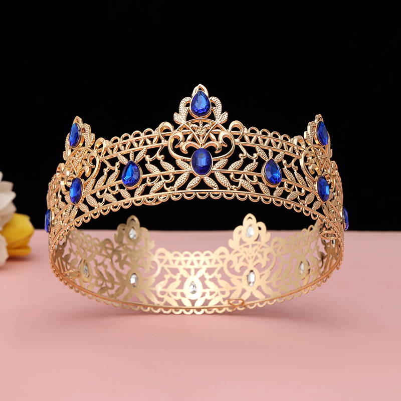Round Wedding King Tiara Headp - Ethnic Fashion Imports บทวิจารณ์และราคา