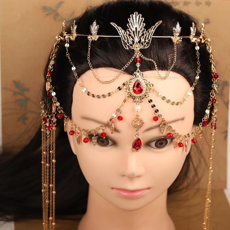 Rhinestone Forehead Jewelry Wo - Ethnic Fashion Accessories บทวิจารณ์และราคา