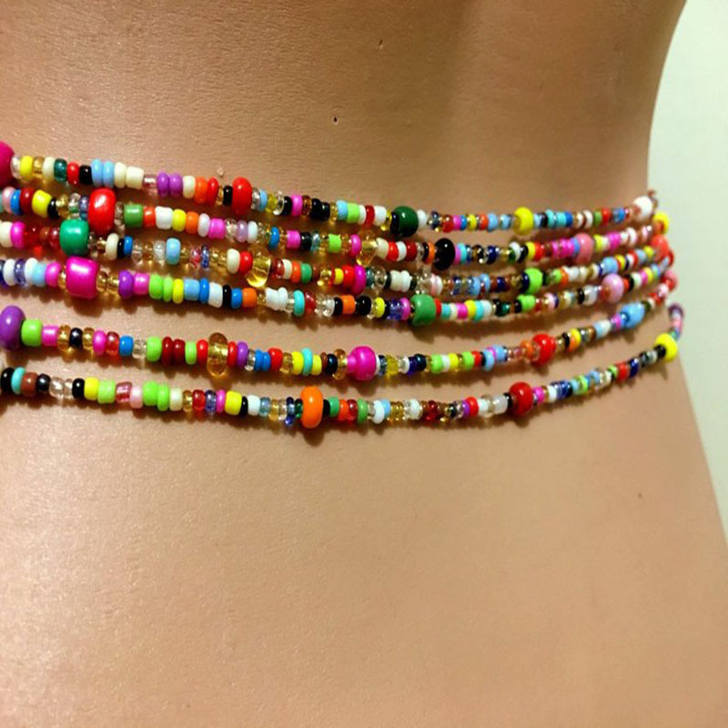 Women Layered Beaded Belly Cha - Ethnic Fashion Accessories บทวิจารณ์และราคา