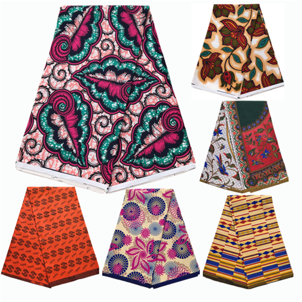 African Wax Fabric Print Tissu - African Ankara Print บทวิจารณ์และราคา