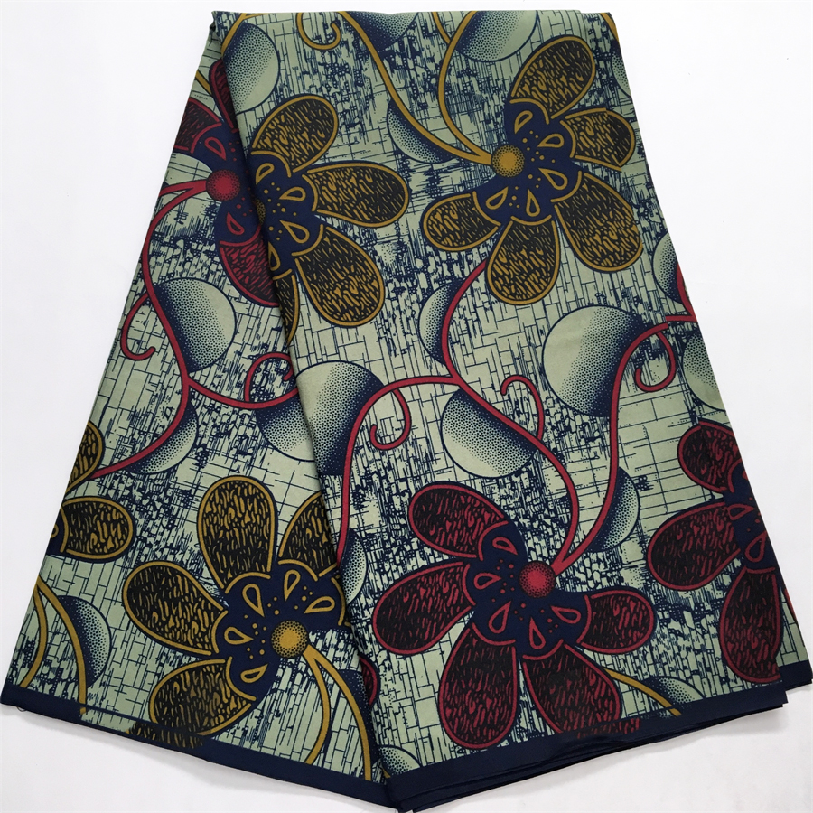 African Wax Fabric Print Tissu - African Ankara Print บทวิจารณ์และราคา