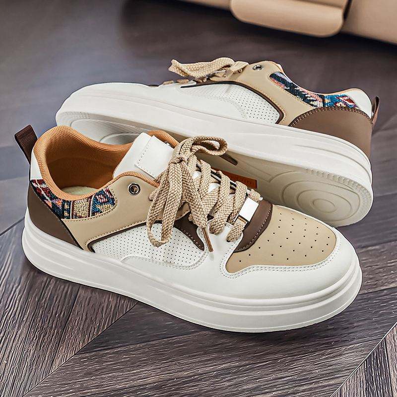Men's White Platform Skate Sho - Fashion Ethnic Wear For Men บทวิจารณ์และราคา