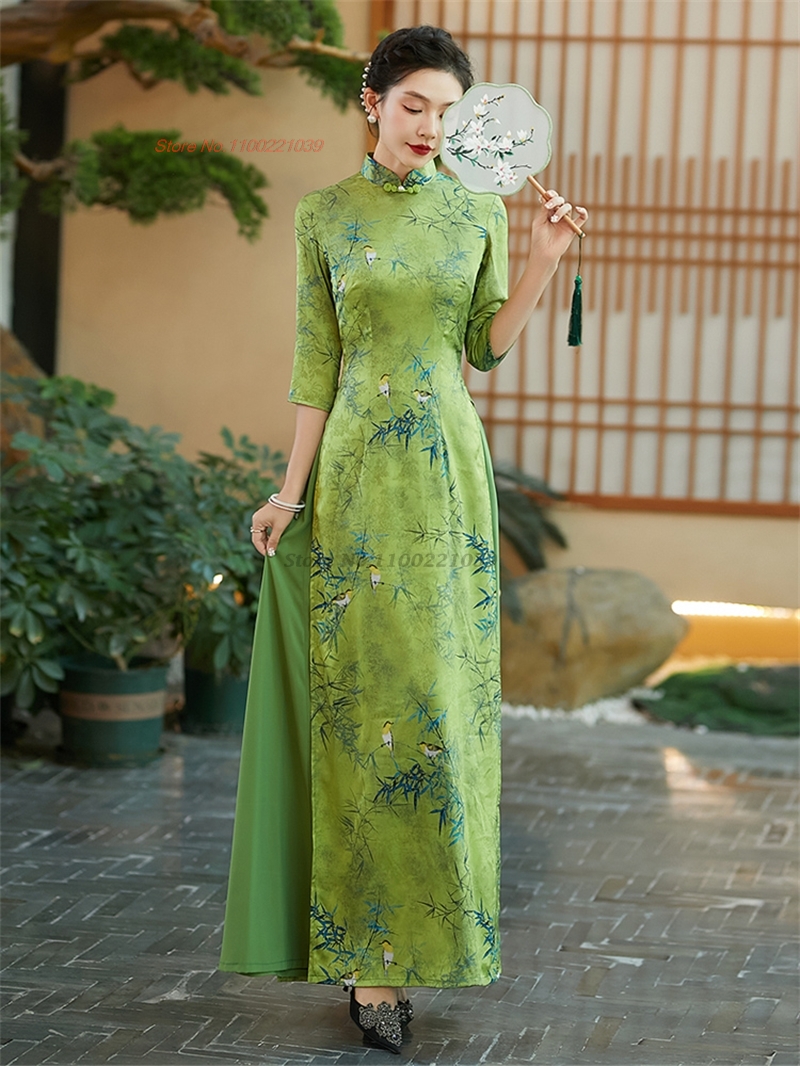 2026 aodai vietnam dress impro - Ao Dai Vietnam Dress บทวิจารณ์และราคา