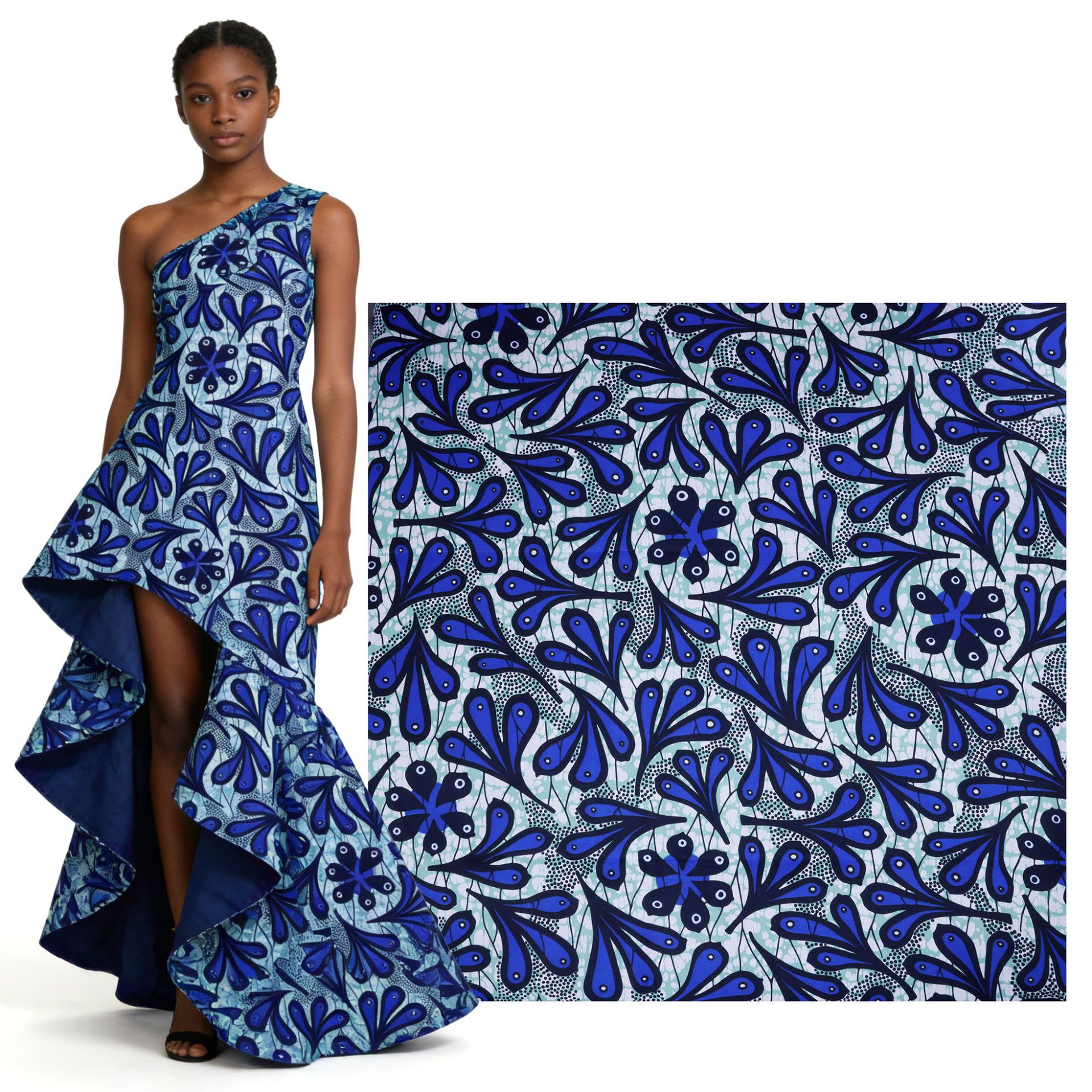 6Yards African Wax Print Doubl - African Ankara Print บทวิจารณ์และราคา