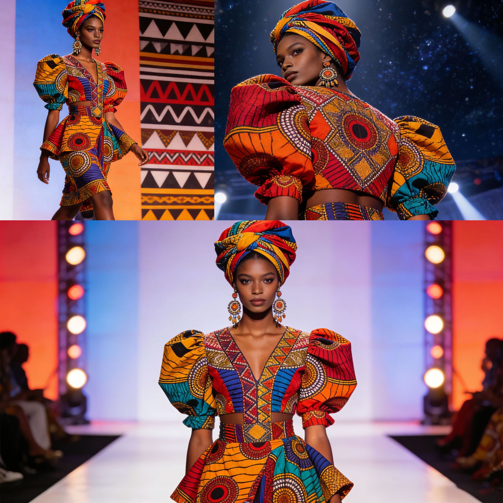 6Yards African Wax Print Doubl - African Ankara Print บทวิจารณ์และราคา